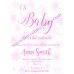 Winter Wonderland Baby Shower Invitation,(pink 3)